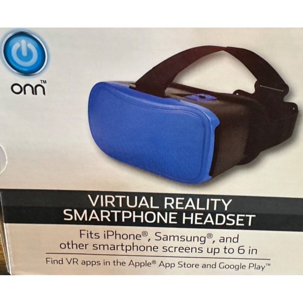 ONN Brand Blue Virtual Reality Smartphone Headset (NEW-BOXED)